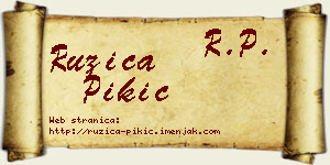 Ružica Pikić vizit kartica